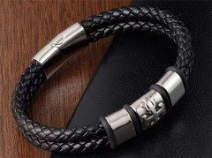 HY Wholesale Leather Bracelets Jewelry Popular Leather Bracelets-HY0133B173