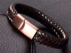 HY Wholesale Leather Bracelets Jewelry Popular Leather Bracelets-HY0120B233