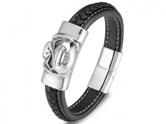 HY Wholesale Leather Bracelets Jewelry Popular Leather Bracelets-HY0120B275
