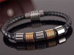 HY Wholesale Leather Bracelets Jewelry Popular Leather Bracelets-HY0120B282