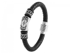 HY Wholesale Leather Bracelets Jewelry Popular Leather Bracelets-HY0120B079