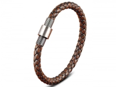 HY Wholesale Leather Bracelets Jewelry Popular Leather Bracelets-HY0130B011