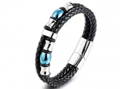 HY Wholesale Leather Bracelets Jewelry Popular Leather Bracelets-HY0130B370