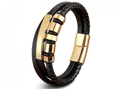 HY Wholesale Leather Bracelets Jewelry Popular Leather Bracelets-HY0130B430