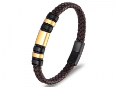 HY Wholesale Leather Bracelets Jewelry Popular Leather Bracelets-HY0135B137