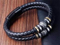 HY Wholesale Leather Bracelets Jewelry Popular Leather Bracelets-HY0133B205