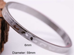 HY Wholesale Bangle Stainless Steel 316L Jewelry Bangle-HY0122B457