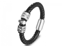 HY Wholesale Leather Bracelets Jewelry Popular Leather Bracelets-HY0120B144