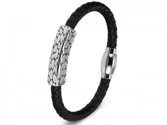 HY Wholesale Leather Bracelets Jewelry Popular Leather Bracelets-HY0130B327