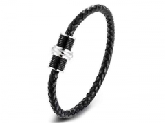 HY Wholesale Leather Bracelets Jewelry Popular Leather Bracelets-HY0130B272