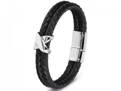 HY Wholesale Leather Bracelets Jewelry Popular Leather Bracelets-HY0130B186