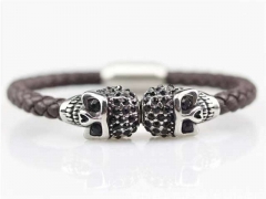 HY Wholesale Leather Bracelets Jewelry Popular Leather Bracelets-HY0129B091