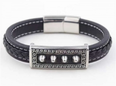 HY Wholesale Leather Bracelets Jewelry Popular Leather Bracelets-HY0129B139