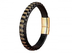HY Wholesale Leather Bracelets Jewelry Popular Leather Bracelets-HY0130B072