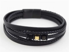 HY Wholesale Leather Bracelets Jewelry Popular Leather Bracelets-HY0129B217