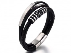 HY Wholesale Leather Bracelets Jewelry Popular Leather Bracelets-HY0132B161