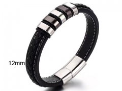 HY Wholesale Leather Bracelets Jewelry Popular Leather Bracelets-HY0132B152