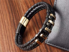 HY Wholesale Leather Bracelets Jewelry Popular Leather Bracelets-HY0133B146