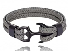 HY Wholesale Leather Bracelets Jewelry Popular Leather Bracelets-HY0136B046