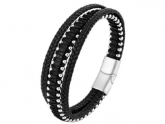 HY Wholesale Leather Bracelets Jewelry Popular Leather Bracelets-HY0120B285