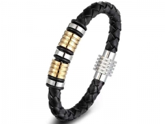 HY Wholesale Leather Bracelets Jewelry Popular Leather Bracelets-HY0130B277