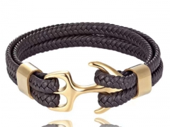 HY Wholesale Leather Bracelets Jewelry Popular Leather Bracelets-HY0136B062