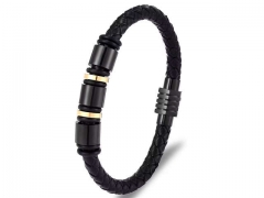 HY Wholesale Leather Bracelets Jewelry Popular Leather Bracelets-HY0120B237