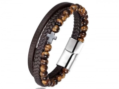HY Wholesale Leather Bracelets Jewelry Popular Leather Bracelets-HY0136B195