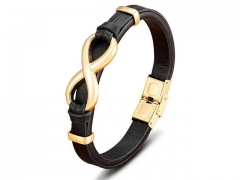 HY Wholesale Leather Bracelets Jewelry Popular Leather Bracelets-HY0130B358