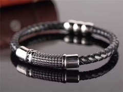 HY Wholesale Leather Bracelets Jewelry Popular Leather Bracelets-HY0120B259