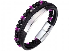 HY Wholesale Leather Bracelets Jewelry Popular Leather Bracelets-HY0136B106