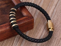 HY Wholesale Leather Bracelets Jewelry Popular Leather Bracelets-HY0137B066