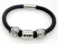 HY Wholesale Leather Bracelets Jewelry Popular Leather Bracelets-HY0041B008