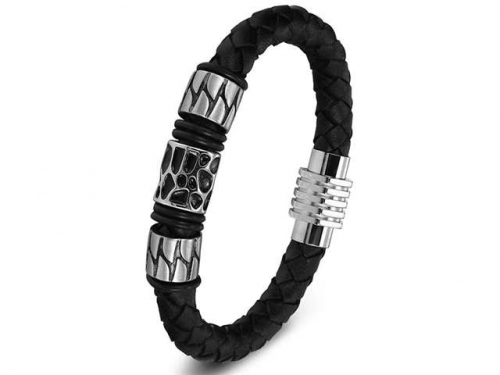 HY Wholesale Leather Bracelets Jewelry Popular Leather Bracelets-HY0130B213