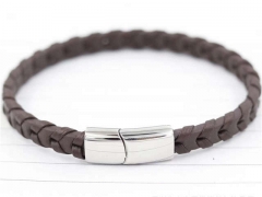 HY Wholesale Leather Bracelets Jewelry Popular Leather Bracelets-HY0129B234