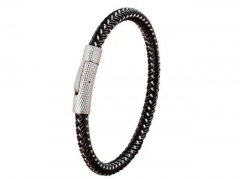 HY Wholesale Leather Bracelets Jewelry Popular Leather Bracelets-HY0130B026