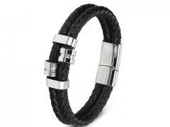 HY Wholesale Leather Bracelets Jewelry Popular Leather Bracelets-HY0130B401