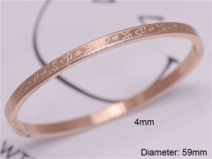 HY Wholesale Bangle Stainless Steel 316L Jewelry Bangle-HY0122B336