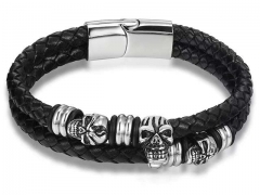 HY Wholesale Leather Bracelets Jewelry Popular Leather Bracelets-HY0130B434