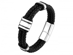 HY Wholesale Leather Bracelets Jewelry Popular Leather Bracelets-HY0133B221