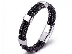 HY Wholesale Leather Bracelets Jewelry Popular Leather Bracelets-HY0120B250