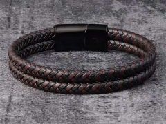 HY Wholesale Leather Bracelets Jewelry Popular Leather Bracelets-HY0133B005