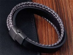 HY Wholesale Leather Bracelets Jewelry Popular Leather Bracelets-HY0133B149
