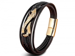HY Wholesale Leather Bracelets Jewelry Popular Leather Bracelets-HY0130B431