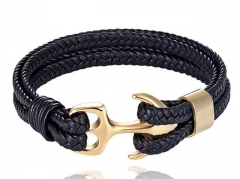 HY Wholesale Leather Bracelets Jewelry Popular Leather Bracelets-HY0136B057