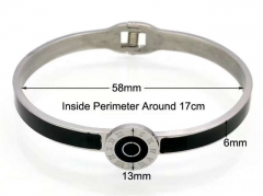 HY Wholesale Bangle Stainless Steel 316L Jewelry Bangle-HY0041B223