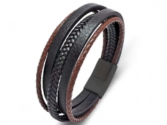 HY Wholesale Leather Bracelets Jewelry Popular Leather Bracelets-HY0134B657