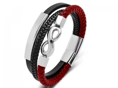 HY Wholesale Leather Bracelets Jewelry Popular Leather Bracelets-HY0134B305