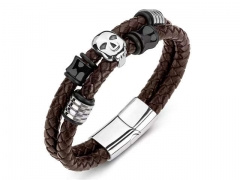HY Wholesale Leather Bracelets Jewelry Popular Leather Bracelets-HY0134B666
