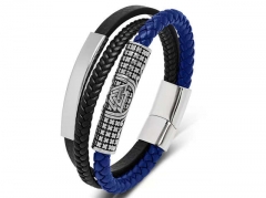 HY Wholesale Leather Bracelets Jewelry Popular Leather Bracelets-HY0134B654